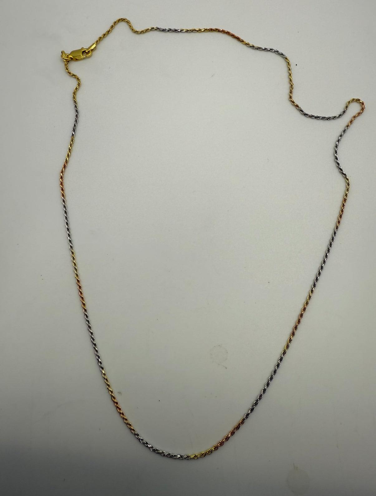 Sterling Silver “Draco” Gun Pendant with Tri-Gold Plated Silver Chain