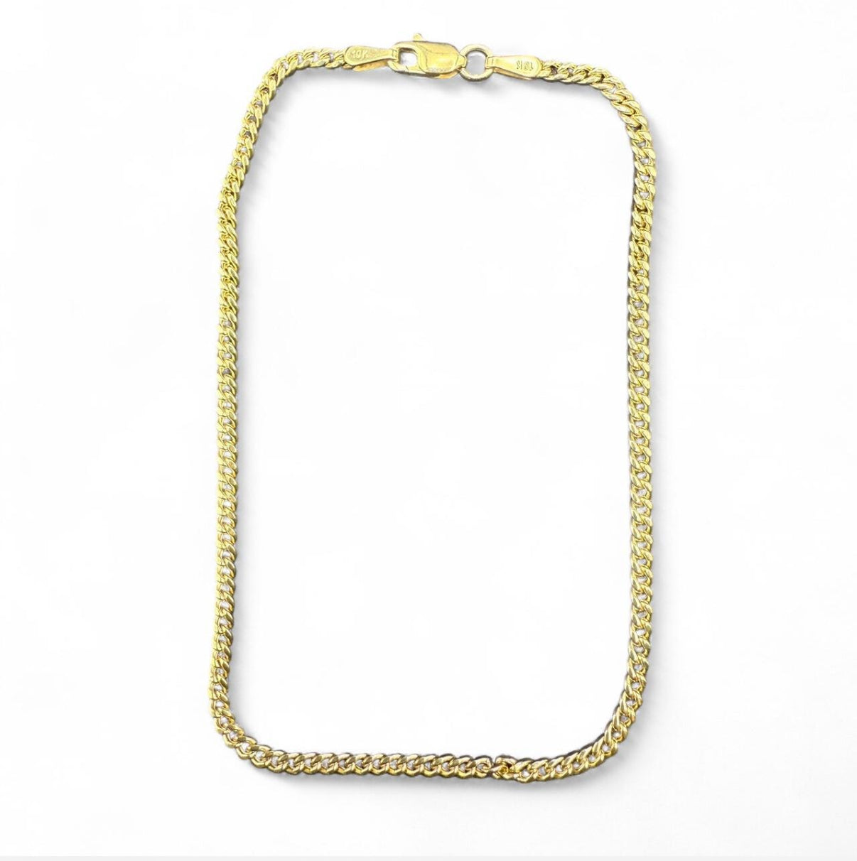 8” Solid 10K Gold Cuban Bracelet