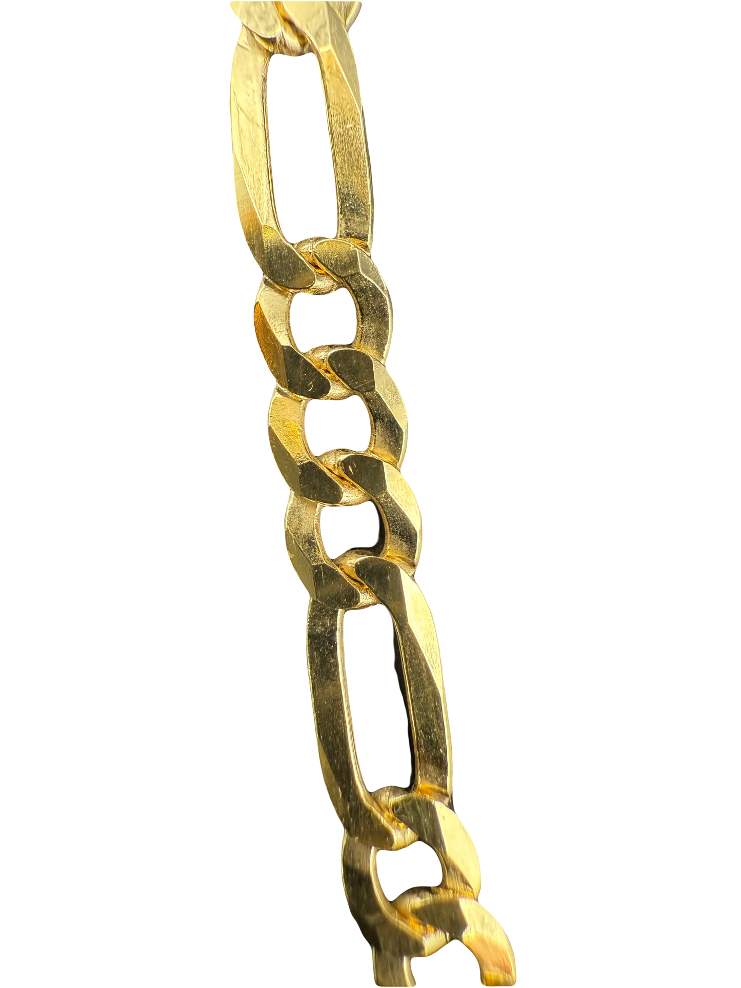 14K Gold Plated Sterling Silver Figaro Bracelet