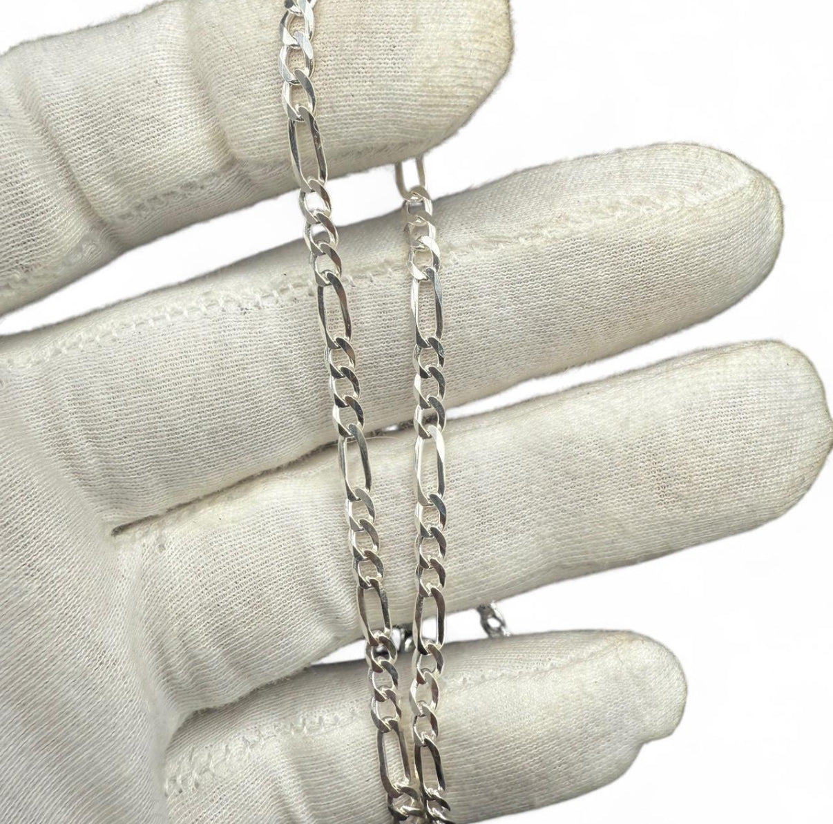 20” Sterling Silver Figaro Chain Necklace