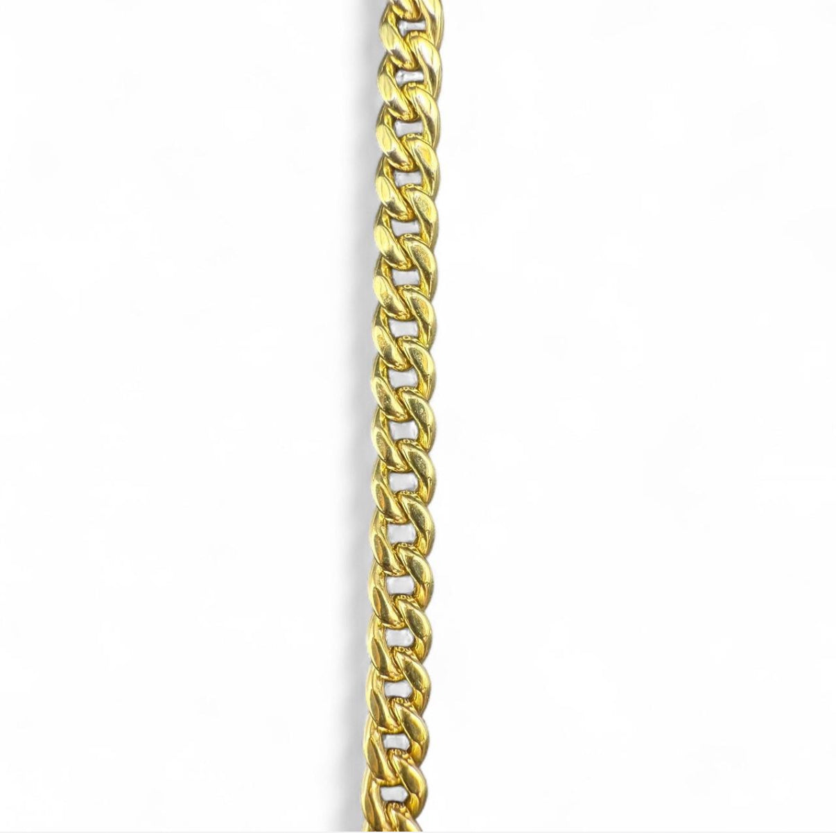 8” Solid 10K Gold Cuban Bracelet