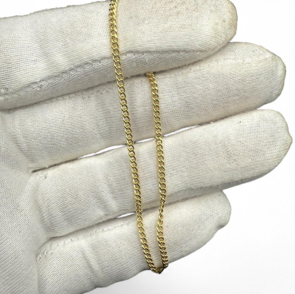 8” Solid 10K Gold Cuban Bracelet