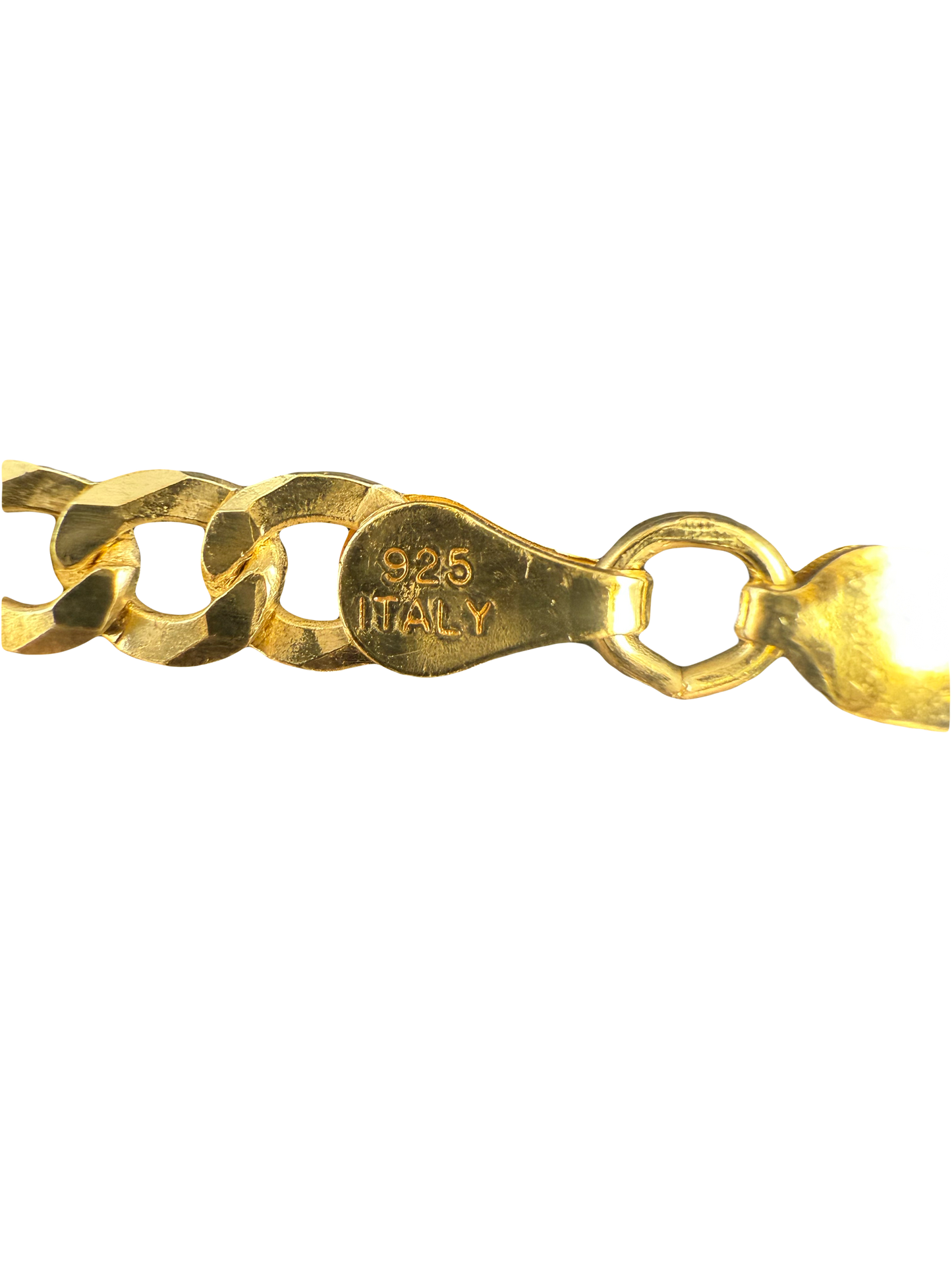 14K Gold Plated Sterling Silver Figaro Bracelet