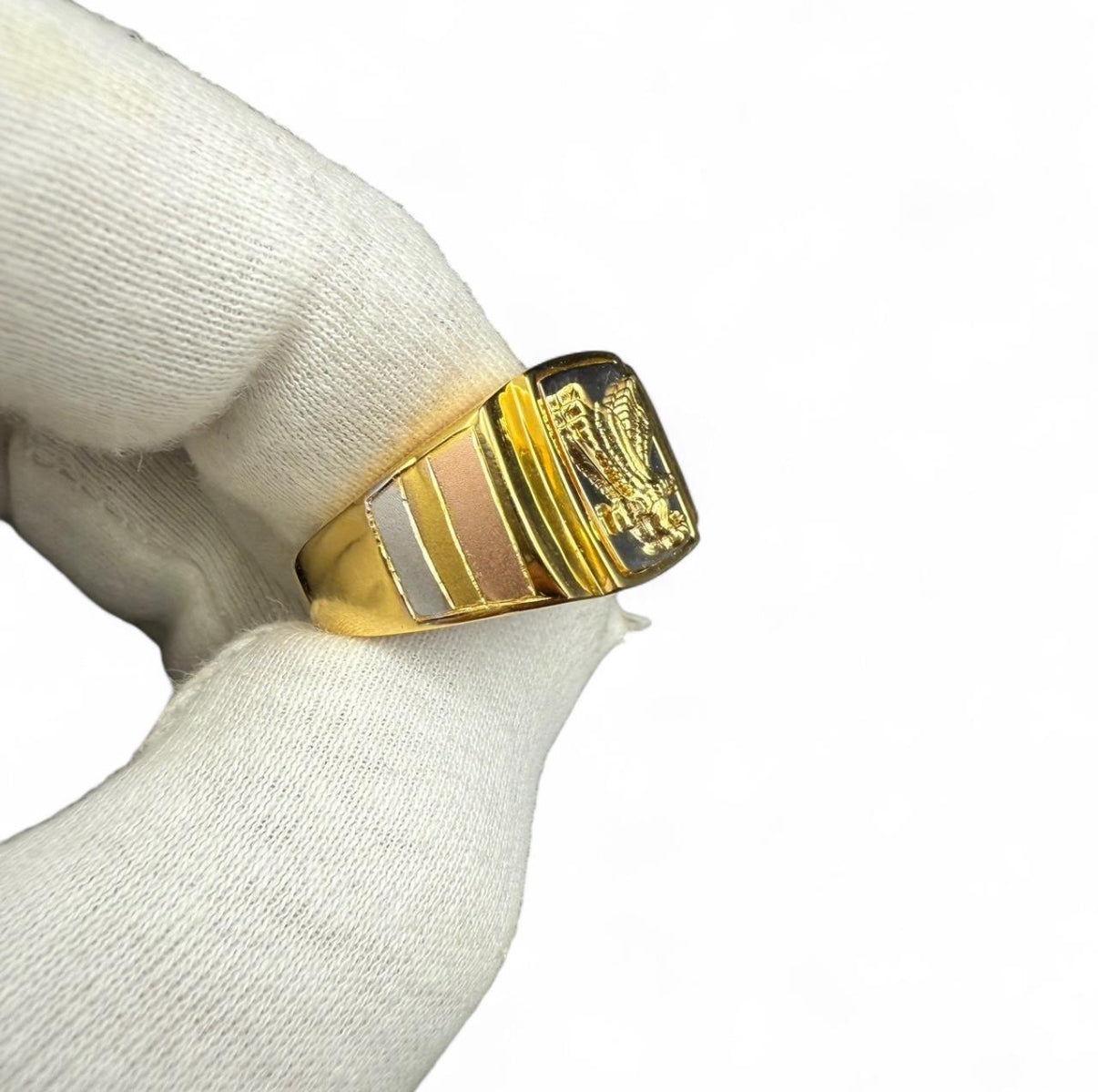 14K Gold Plated Sterling Silver Eagle Ring