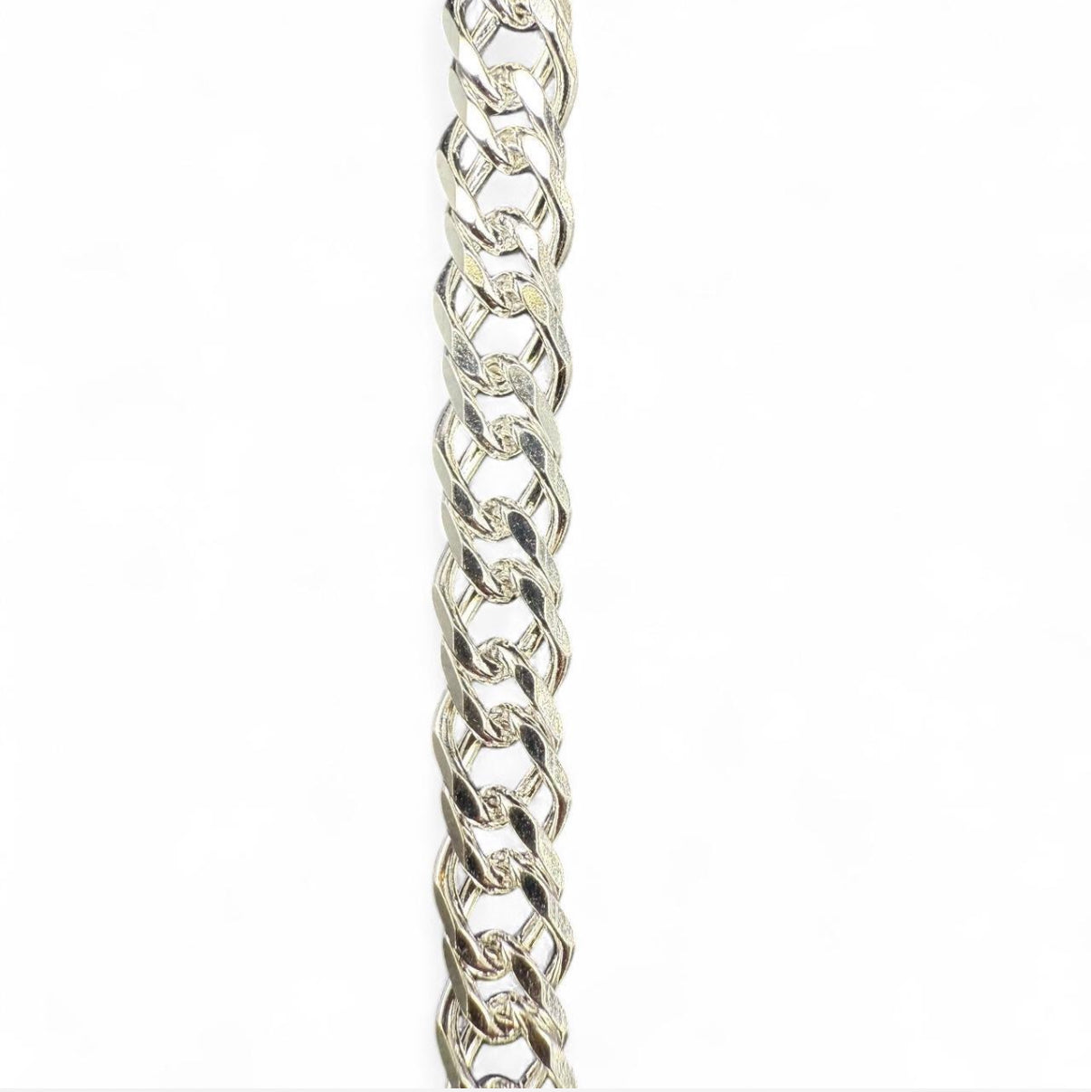 8” Sterling Silver Double Rombo Bracelet