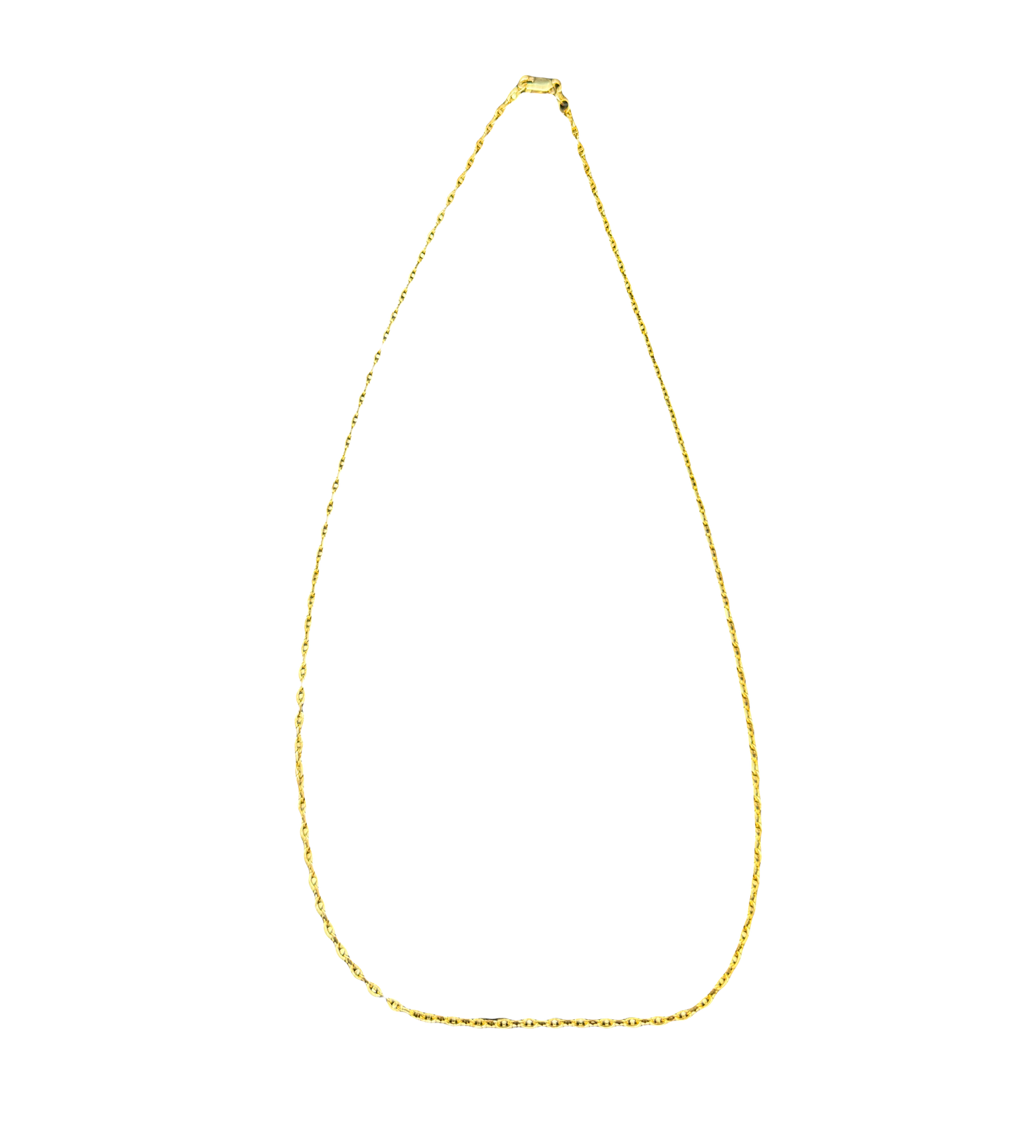 10K Solid Gold Cable Link Necklace