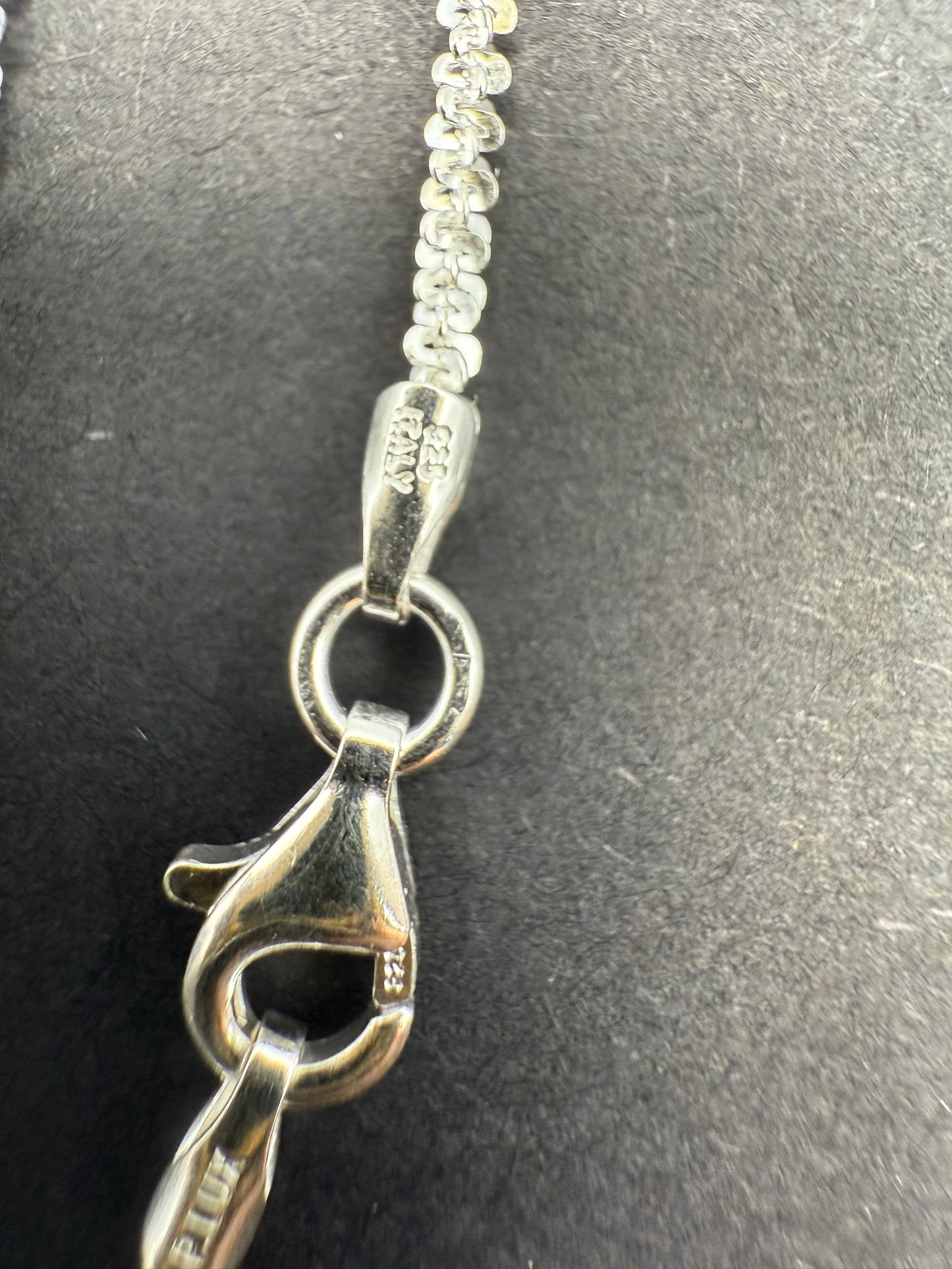 Sterling Silver Virgin Mary Pendant + Chain