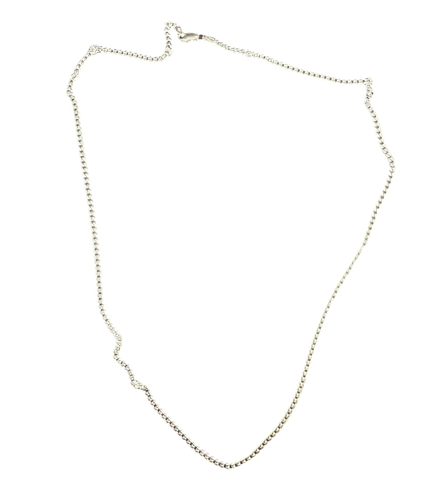 Diamond Cut Sterling Silver Cuban Necklace