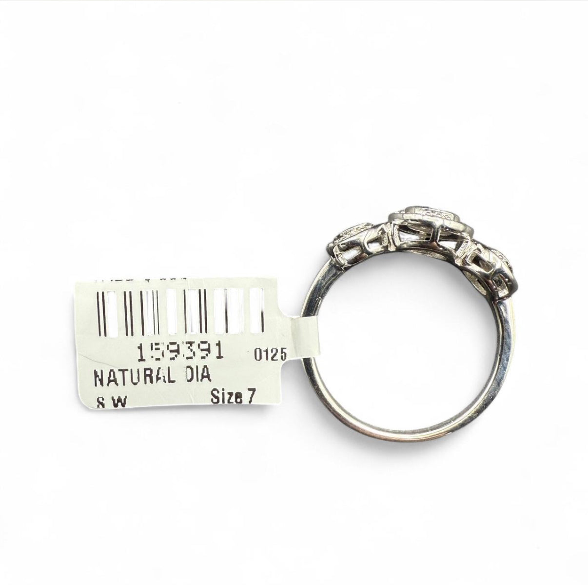 Sterling Silver + Natural Diamond Ring