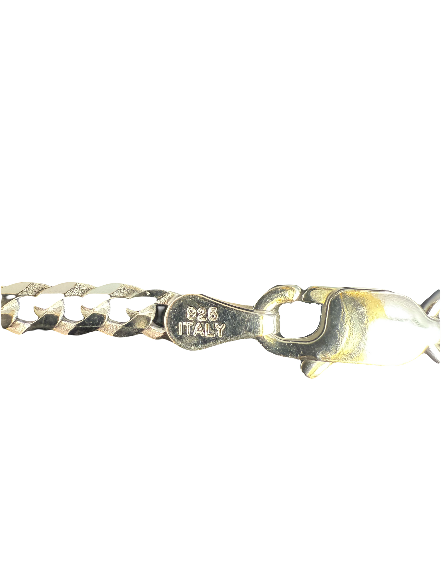 Diamond Cut Sterling Silver Cuban Necklace