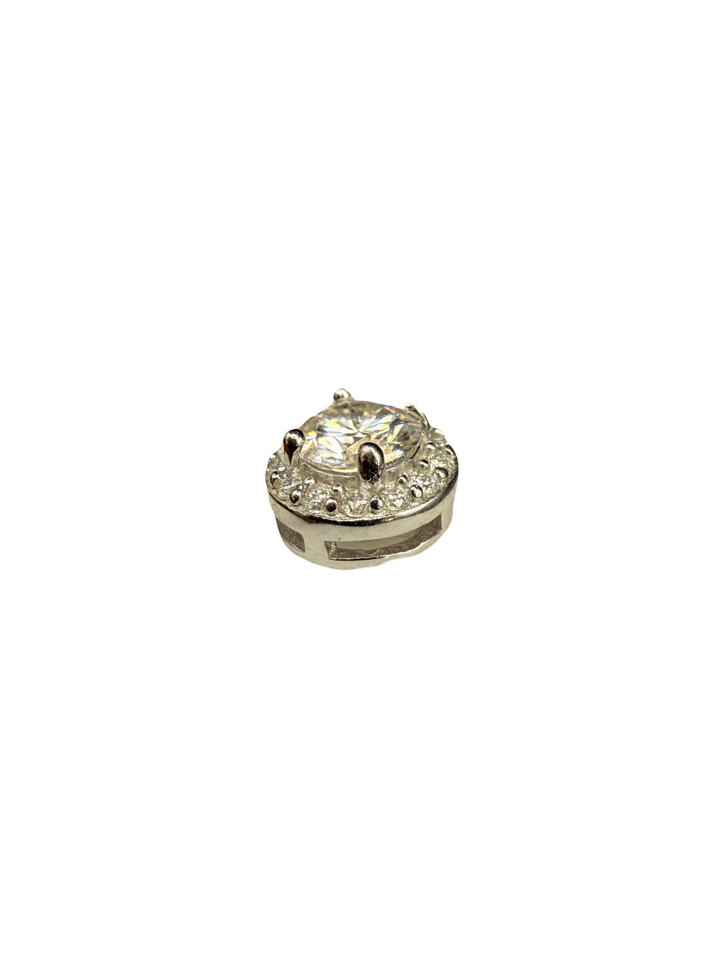 Sterling Silver Moissanite Stud Earrings