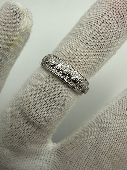 Sterling Silver + Moissanite Ring