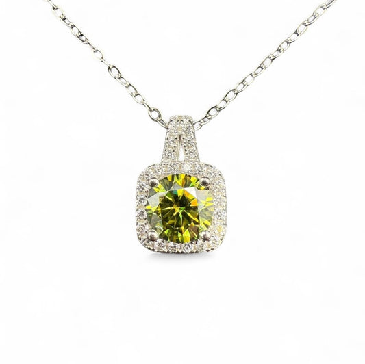 Sterling Silver + Moissanite Necklace and Pendant