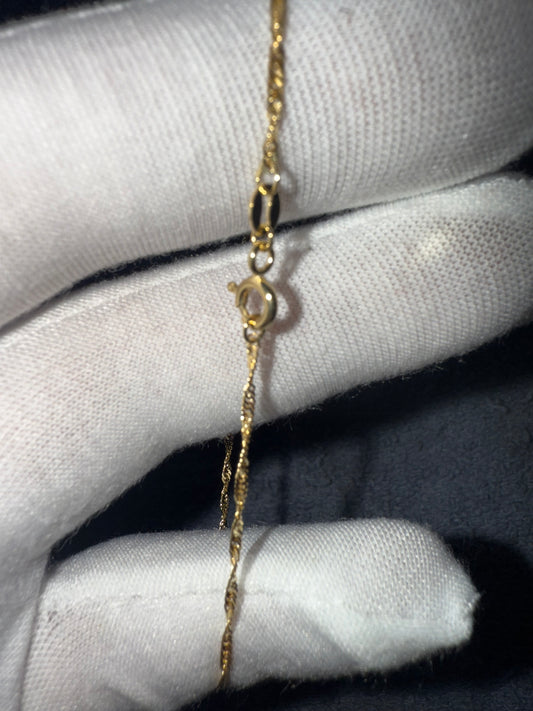10k Gold Singapore Bracelet