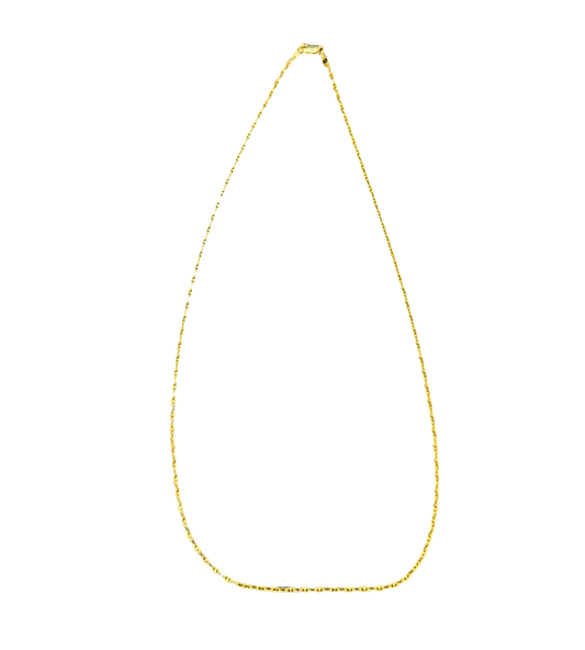 10K Solid Gold Cable Link Necklace
