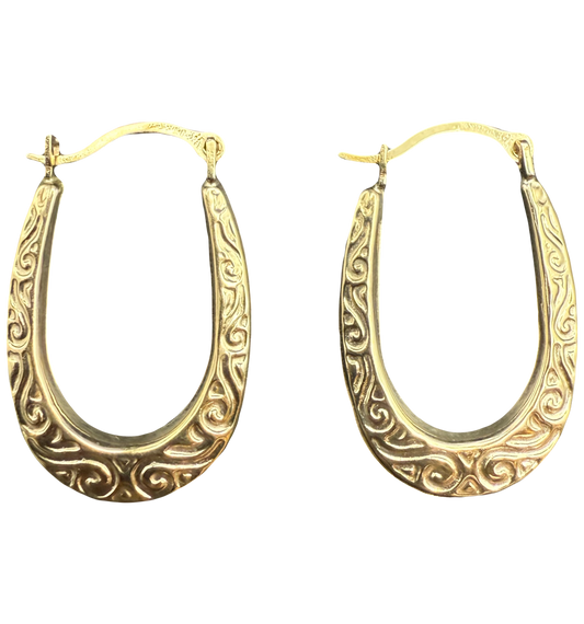 10K Gold Hoop Earrings